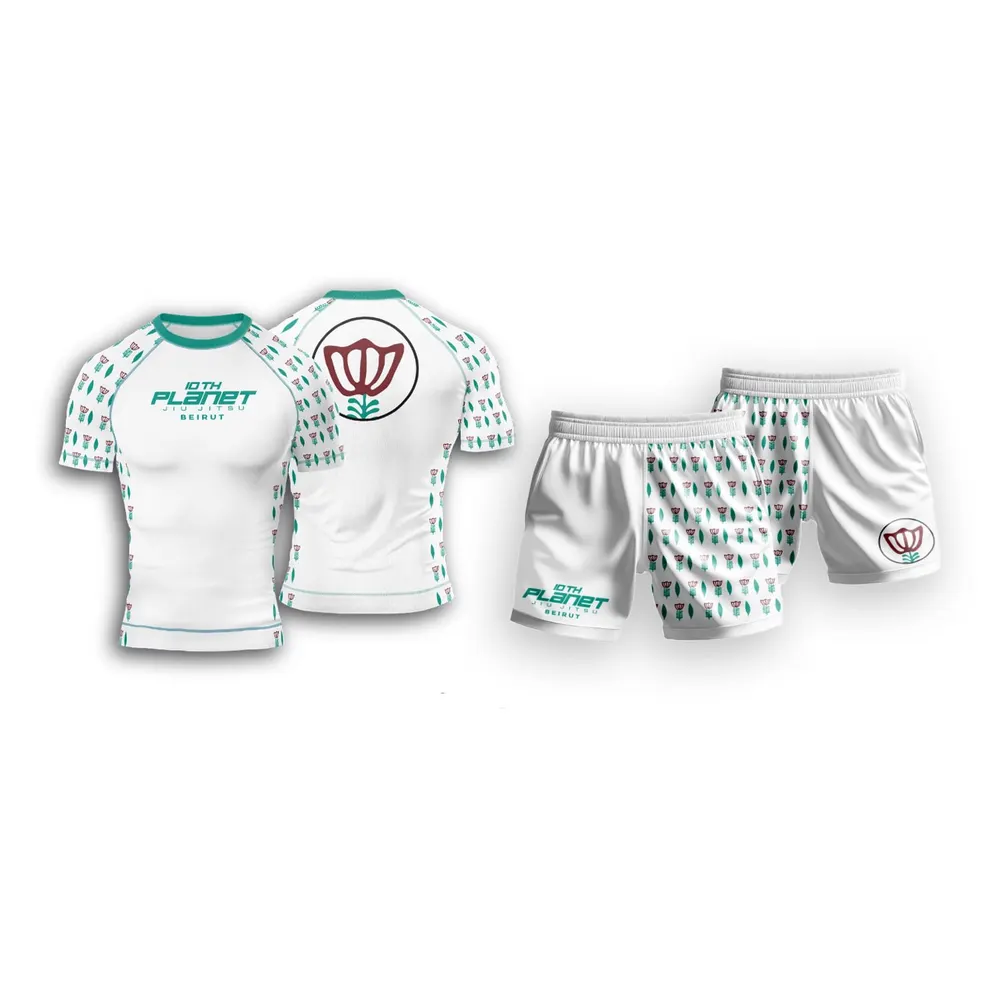 10th Planet Apparel, rashguards & shorts